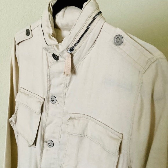Utility Jacket / Linen / Size L / Ivory - Picture 6 of 10